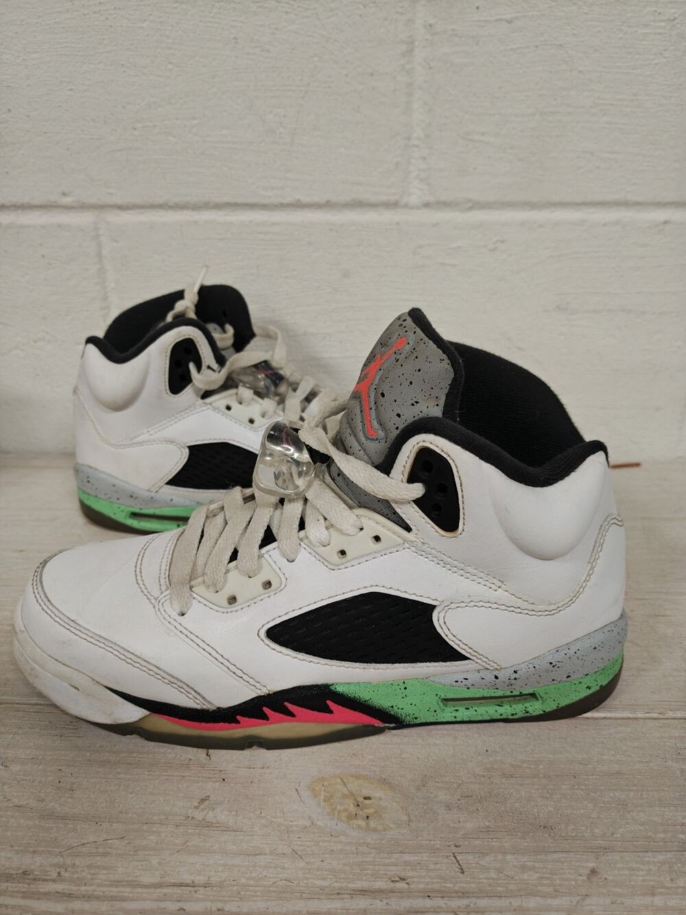 Youth Nike Air Jordan 5 Poison Green Space Jam 440888-115